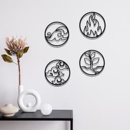 Four Elements Wall Art 3d model