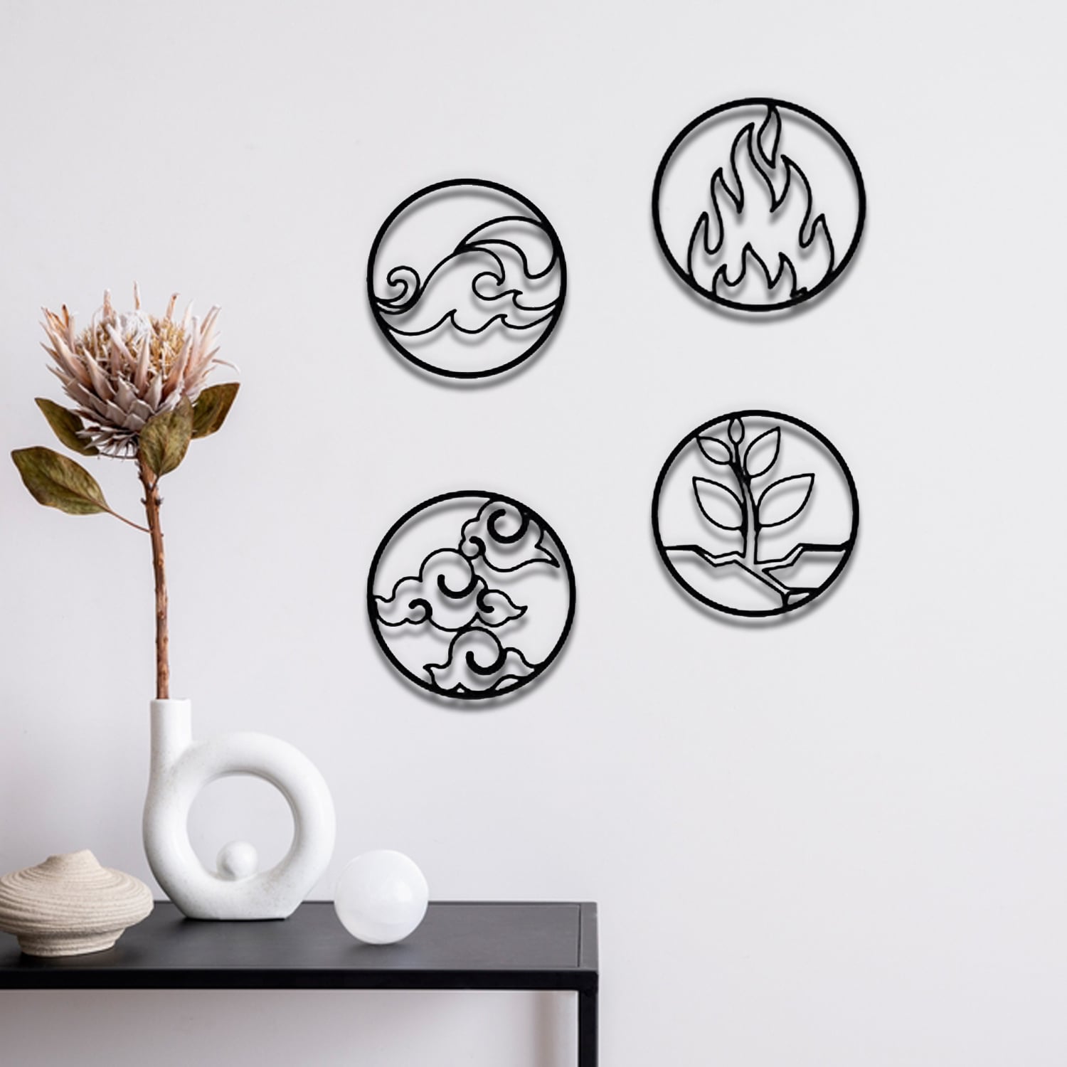 Four Elements Wall Art 3d model