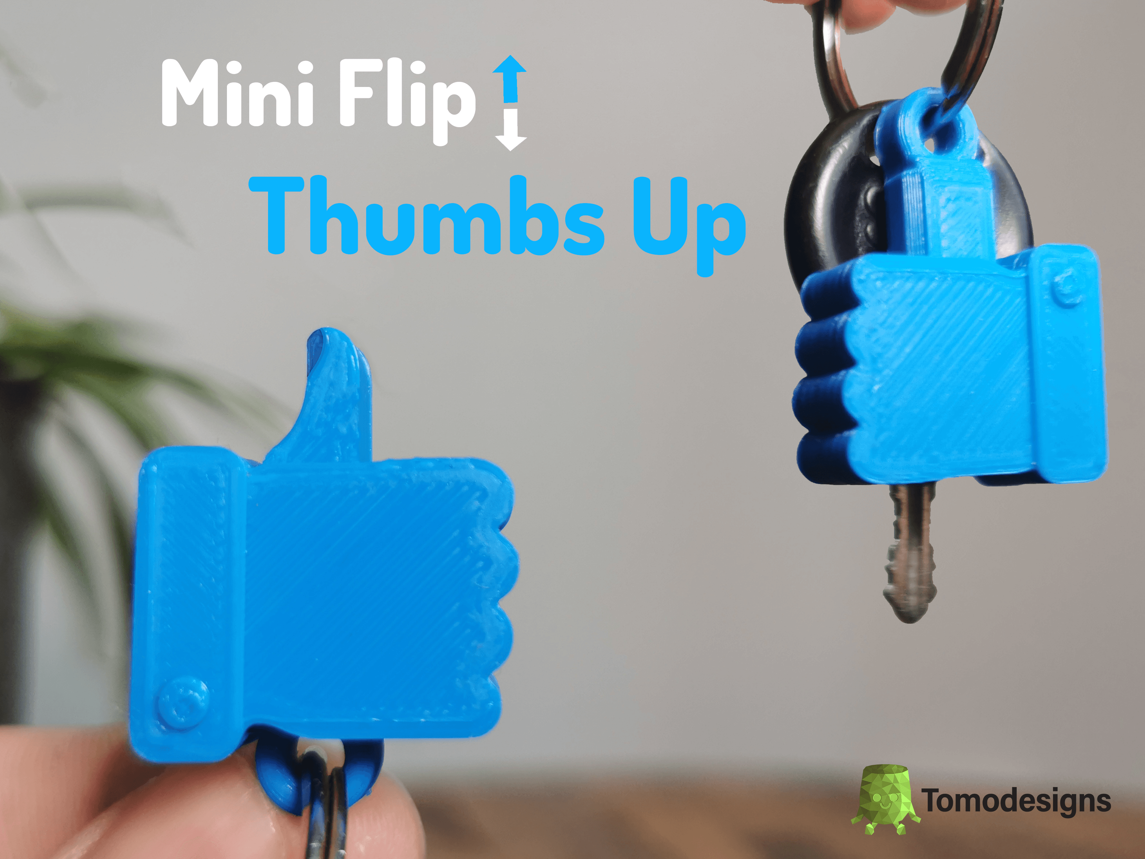 Mini Thumb Up Keychain 3d model
