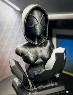 Spider Gwen Bust (Stylized Fan art) 3d model