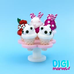 Christmas Ice Cream Clickers 3d model
