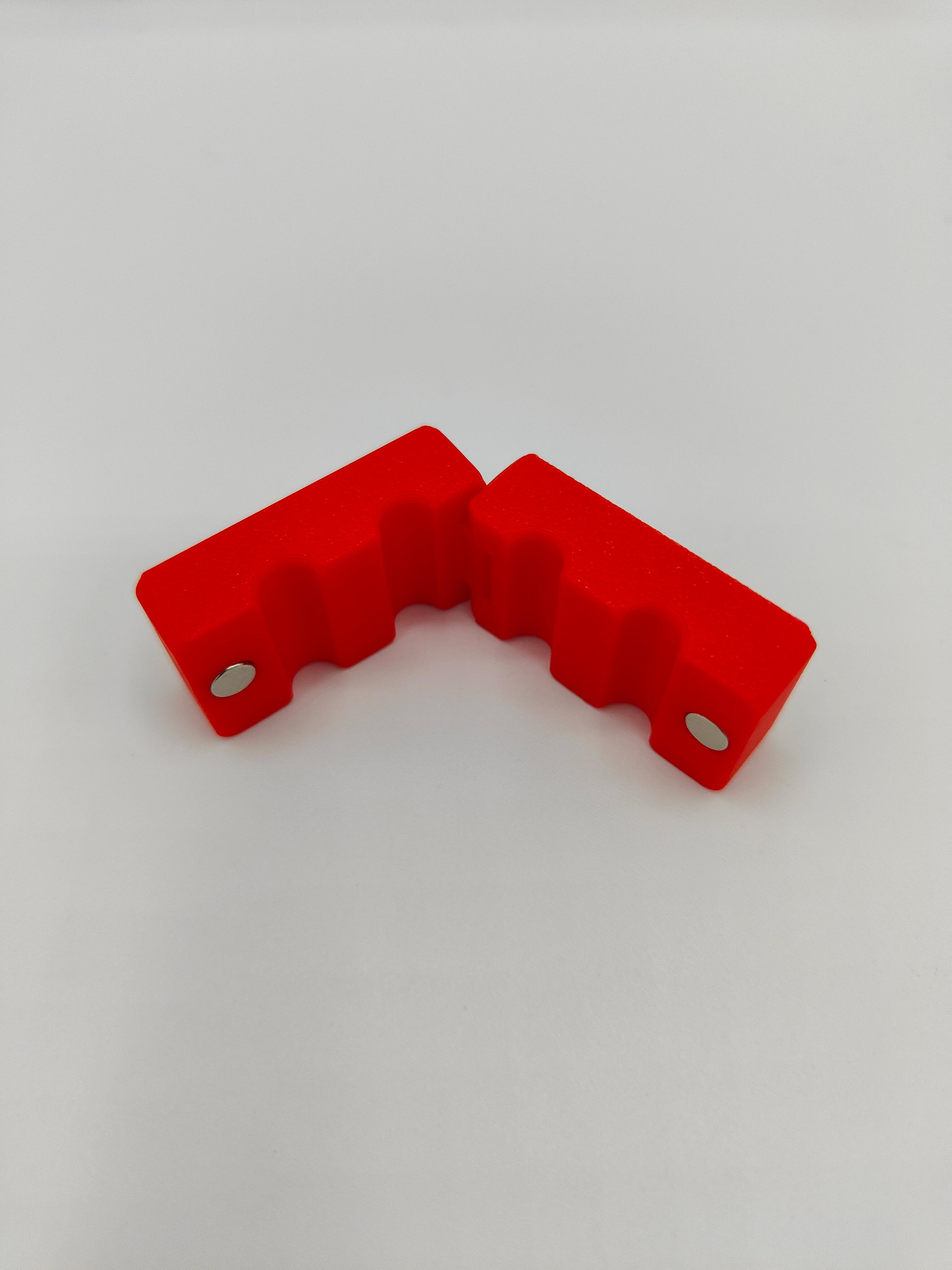 Double Magnetic Cable Clip 8mm 3d model