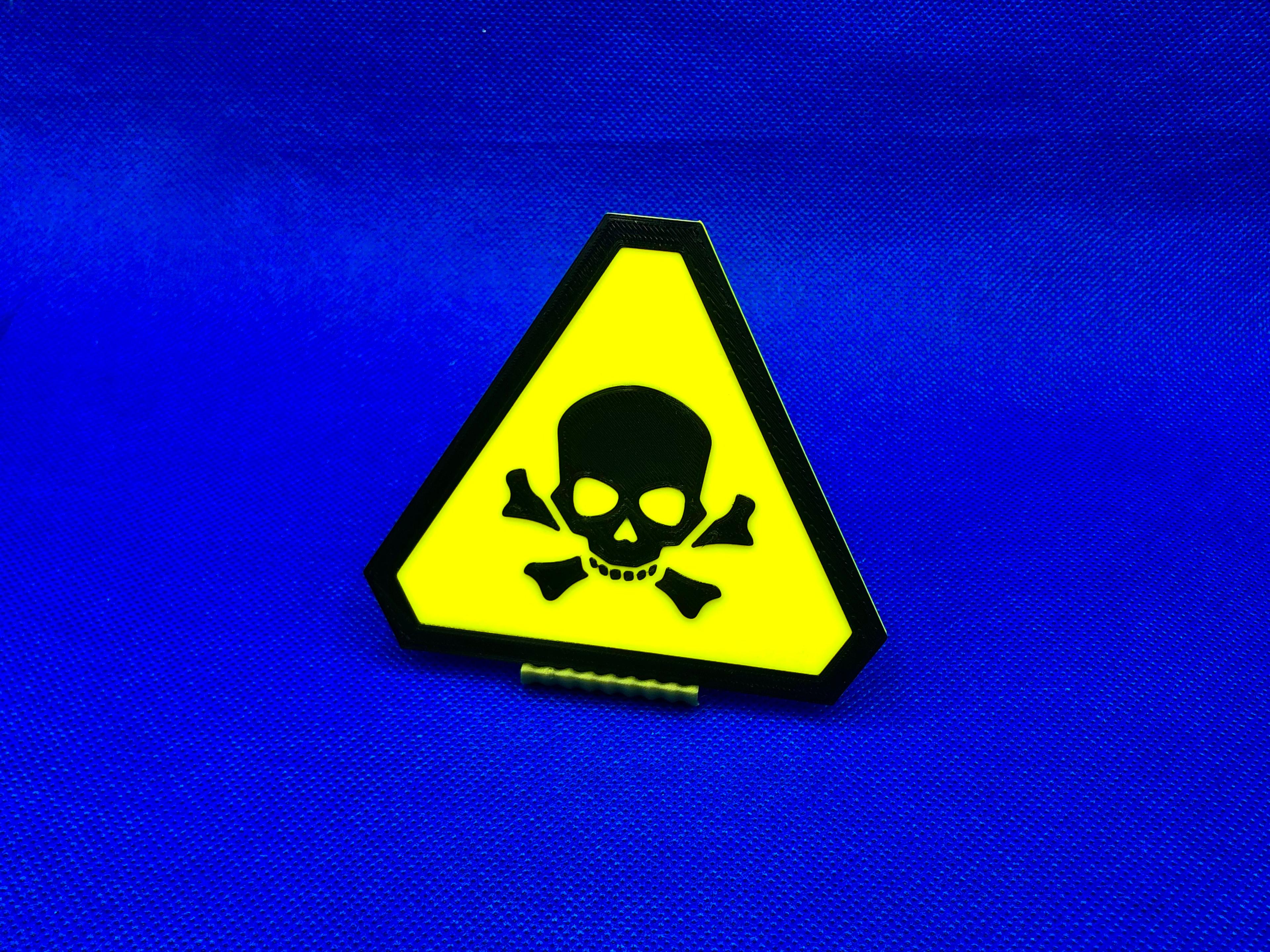 Warning Sign - Toxic 3d model