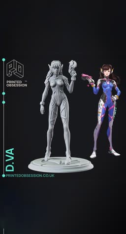 D.va - Overwatch - Fan Art 3d model