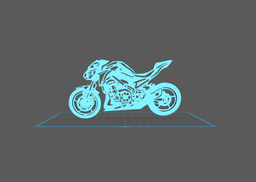 Kawasaki - Z900 Wall Art 3d model