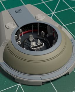 1/350 TUC Refit Bridge Interior/Exterior Set 3d model