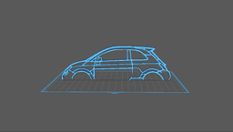 Fiat - 500-695 Wall Art 3d model