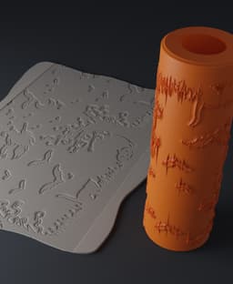Halloween Wide Rollers (1-3) 3d model
