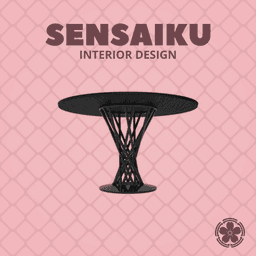 Miniature Replica 1:12 Isamu Noguchi 02. Cyclone Dining Table for Miniature Dollhouse - 3D Print In 3d model