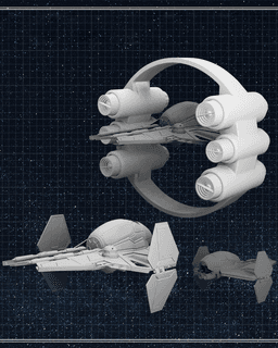 Eta-2 Actis-Class Light Interceptor - Star Wars 3d model