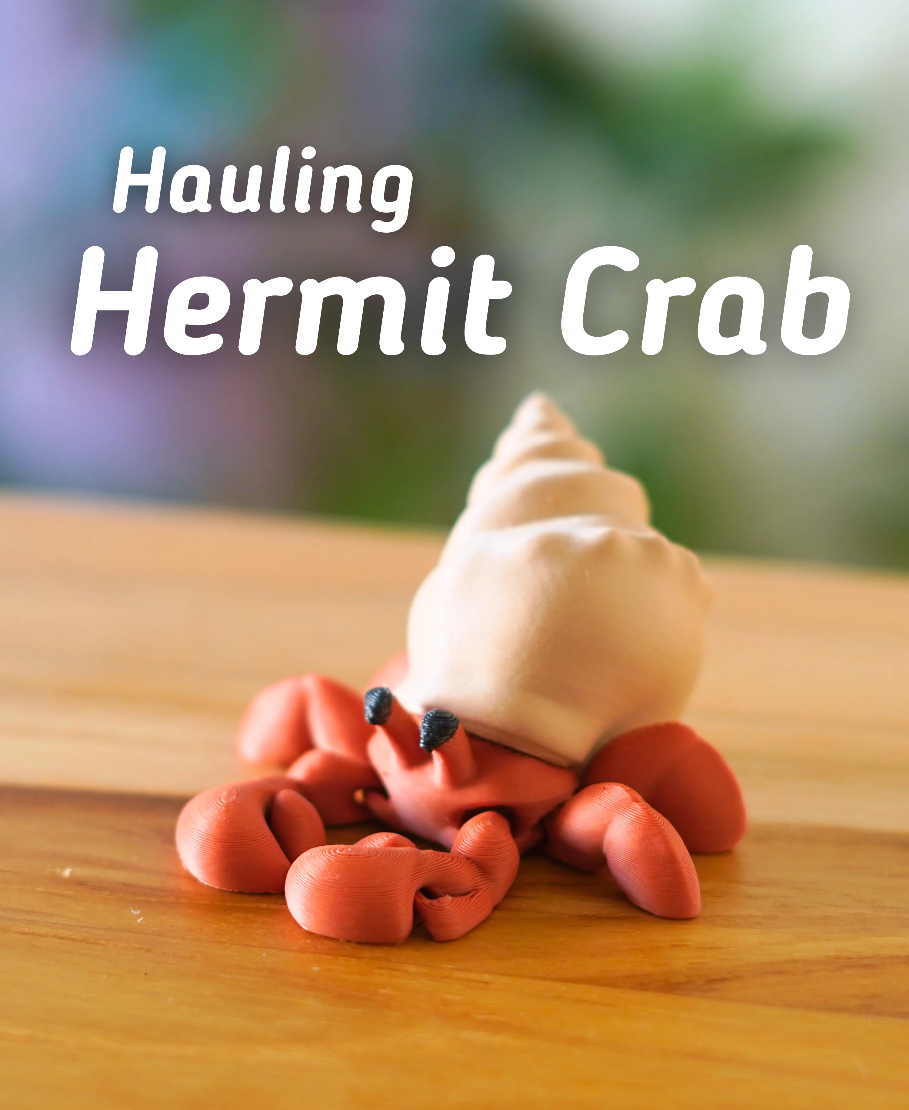 Hauling Hermit Crab - Articulated Fidget Hermit Crab - Ludo Fexi 3d model