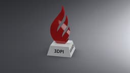 Flame Trophy 3DPI Awards Competition 3d model