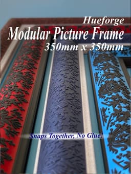 350 x 350mm Modular Picture Frame for Hueforge - GENTLE KNOLL 3d model