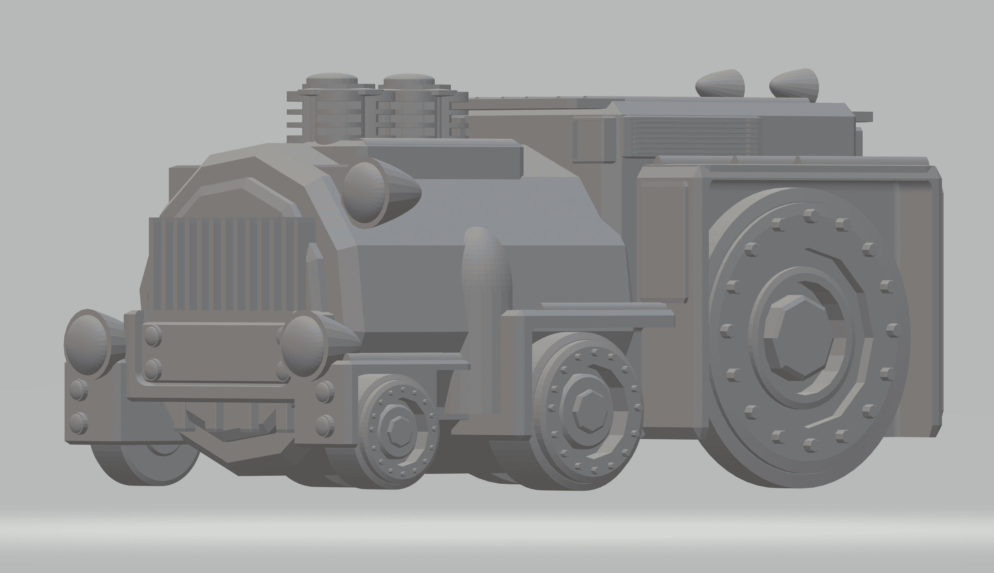 FHW: Rail cult Engine v2 (BoD) 3d model