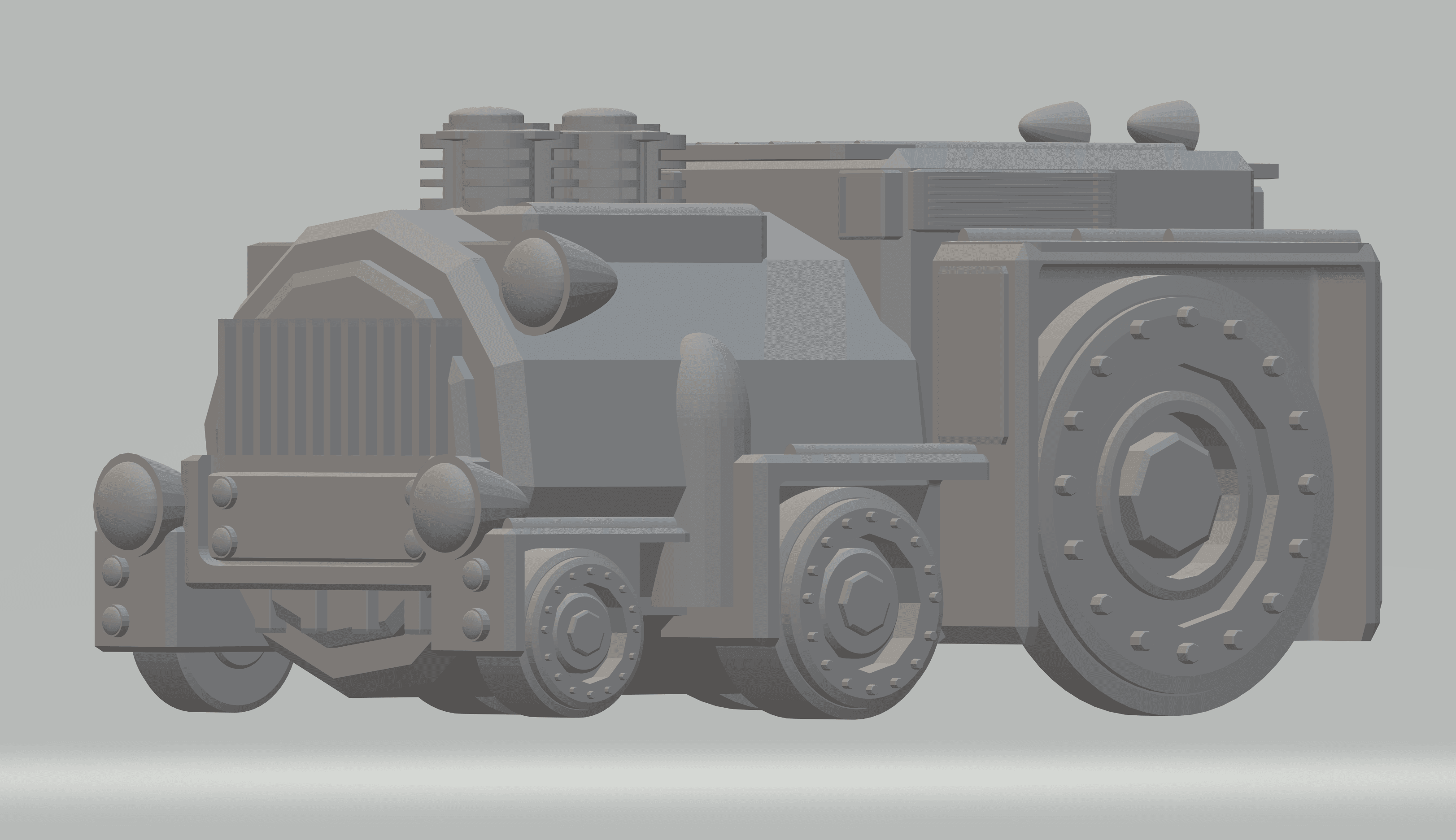 FHW: Rail cult Engine v2 (BoD) 3d model
