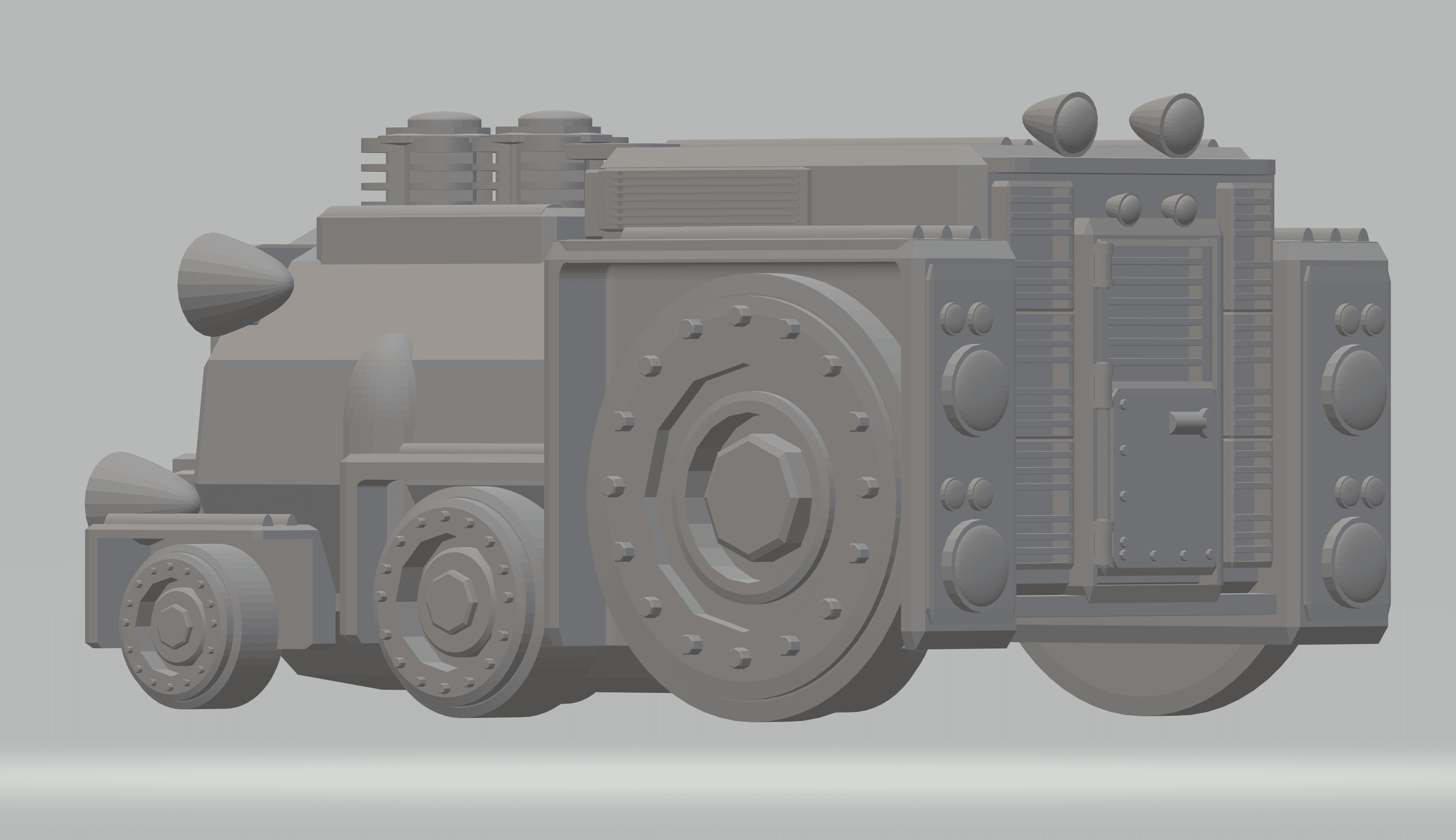 FHW: Rail cult Engine v2 (BoD) 3d model