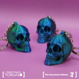 Skull keychain 002 3d model