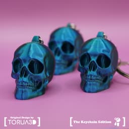 Skull keychain 002 3d model