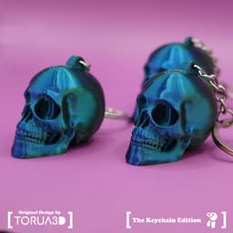 Skull keychain 002 3d model