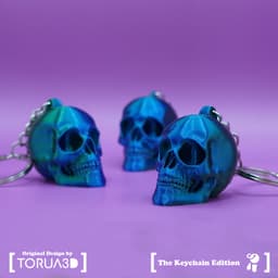 Skull keychain 002 3d model