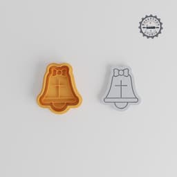 Easter Bell Cookie Cutter & Stamp Set, 6-Piece, Perfect for Cookies & Fondant, Church Bell Shape PRODUCT_481 3d model
