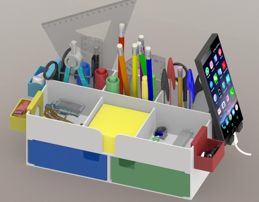 Desk Organizar IV - STL Files 3d model