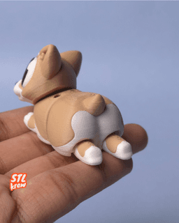 Cute articulated Corgi dog - Cobby 3d model