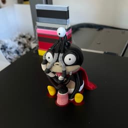 I printed this on my Creality Hi with the multi-color CFS system. It was an extremely wasteful print but I am really happy with the end result. It's a great model! 3d model