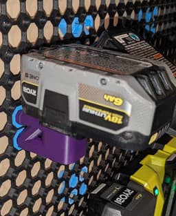 Multiboard Mount for Ryobi 18V Battery 3d model