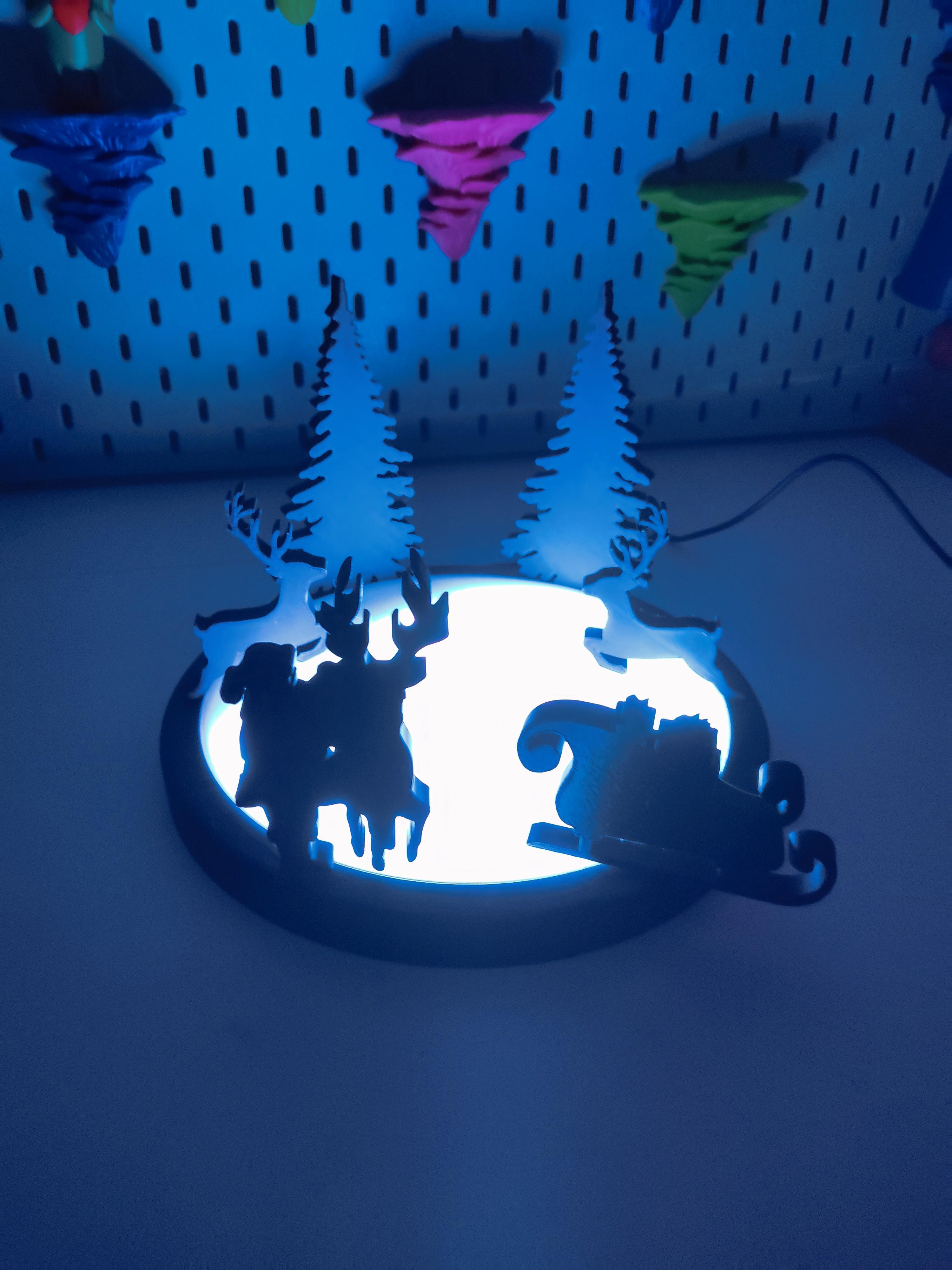 Christmas Circular Lamp 3d model