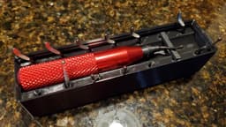 Gridfinity 1x4 deburr tool horizatonal 3d model