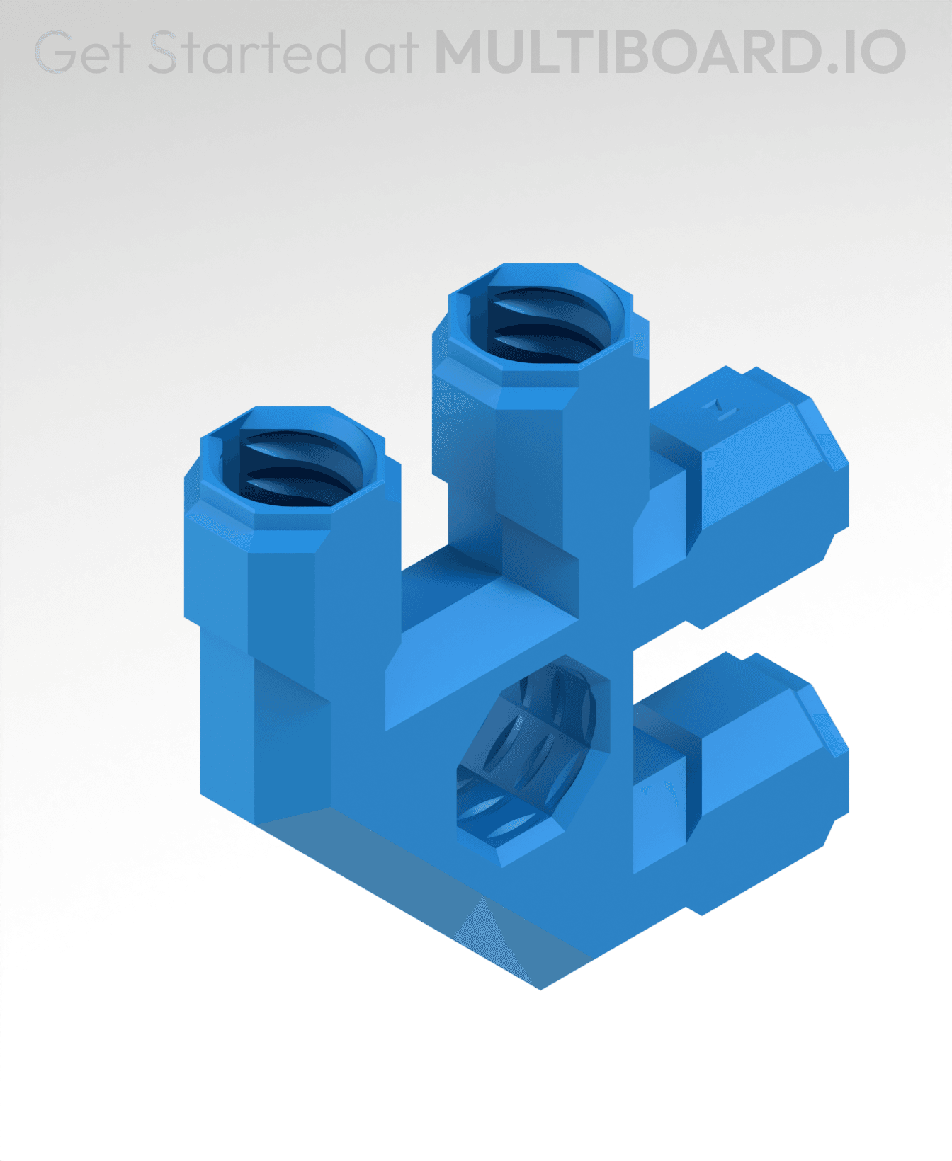 2x2 MU Bracket - Bolt-Locked Inserts 3d model