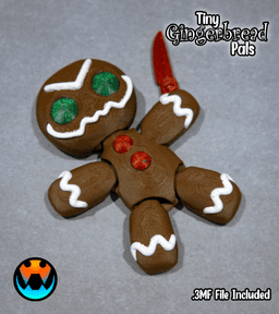 Tiny Gingerbread Pals 3d model