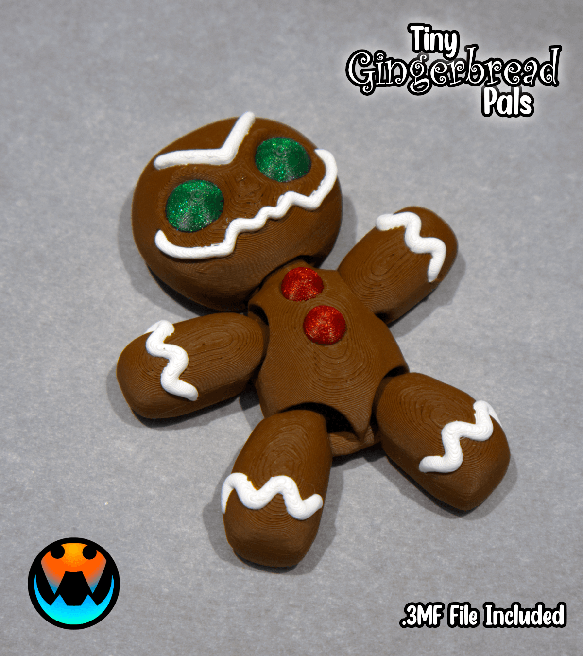 Tiny Gingerbread Pals 3d model