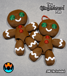 Tiny Gingerbread Pals 3d model