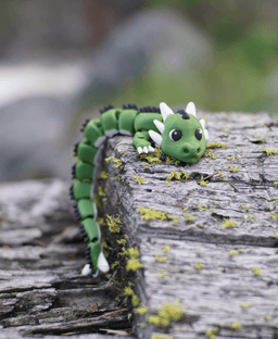 Lindwurm Dragon - Fidget Dragon - Ludo 3d model