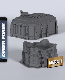 HC2 Terrain - With Free Cyberpunk Warhammer - 40k Sci-Fi Gift Ideas for RPG and Wargamers 3d model