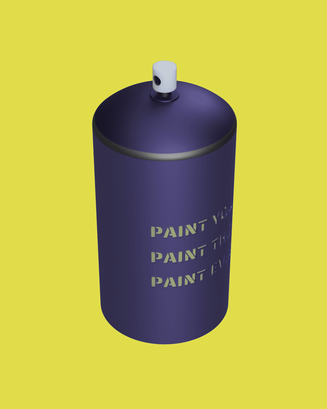 CanCup - Spray Paint 3d model