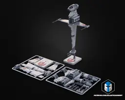 B-Wing Vehicle Kit Card - 3D Print Files 3d model