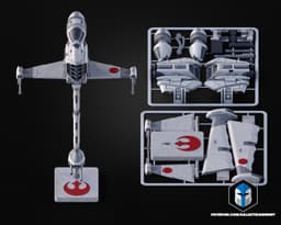 B-Wing Vehicle Kit Card - 3D Print Files 3d model