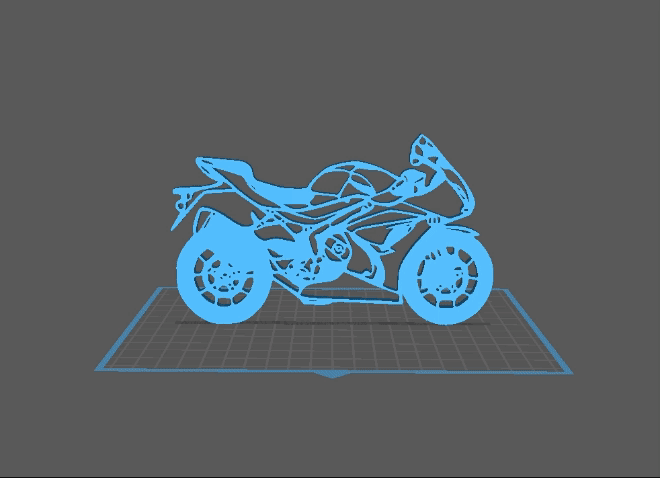 Suzuki - GSX 1000 Wall Art 3d model