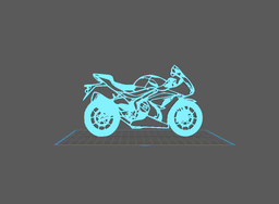 Suzuki - GSX 1000 Wall Art 3d model