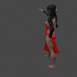 Sexy Witch Casting Spell v2.0 3d model