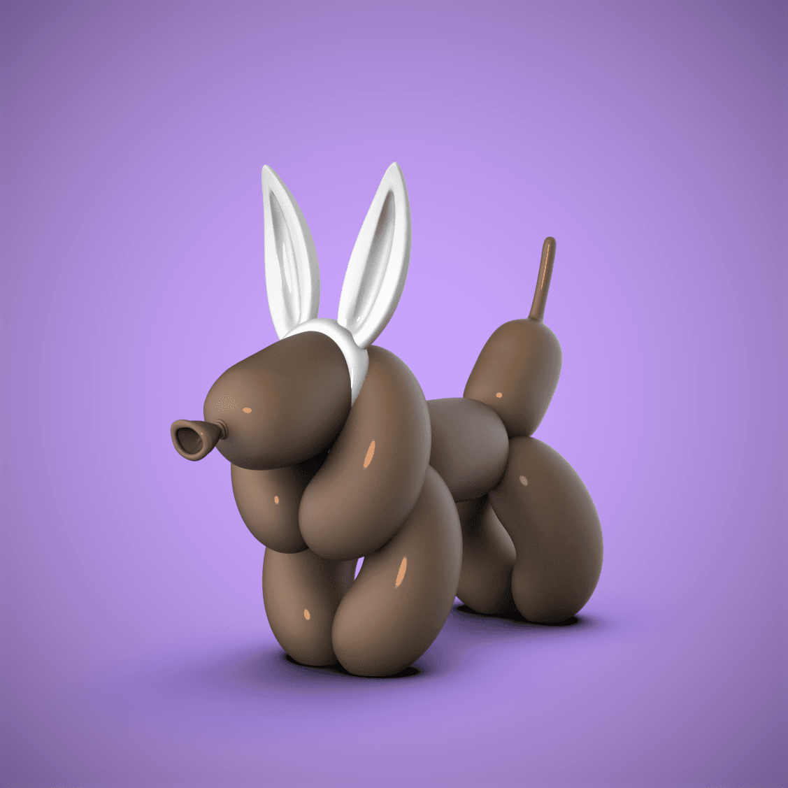 Balloon Dog -Bunny Ears 3d model