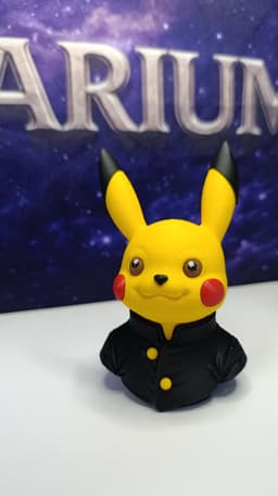 Pikachu School Uniform Bust z 3d model