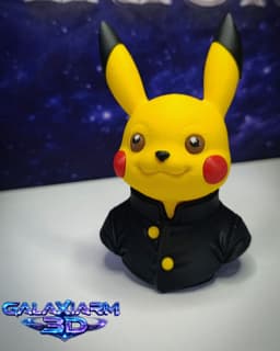 Pikachu School Uniform Bust z 3d model