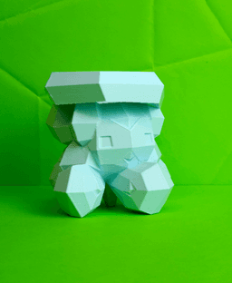Castform Snowy Low Poly Pokemon 3d model
