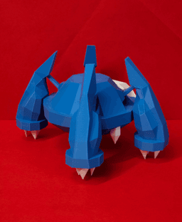 Metagross Low Poly Pokemon 3d model