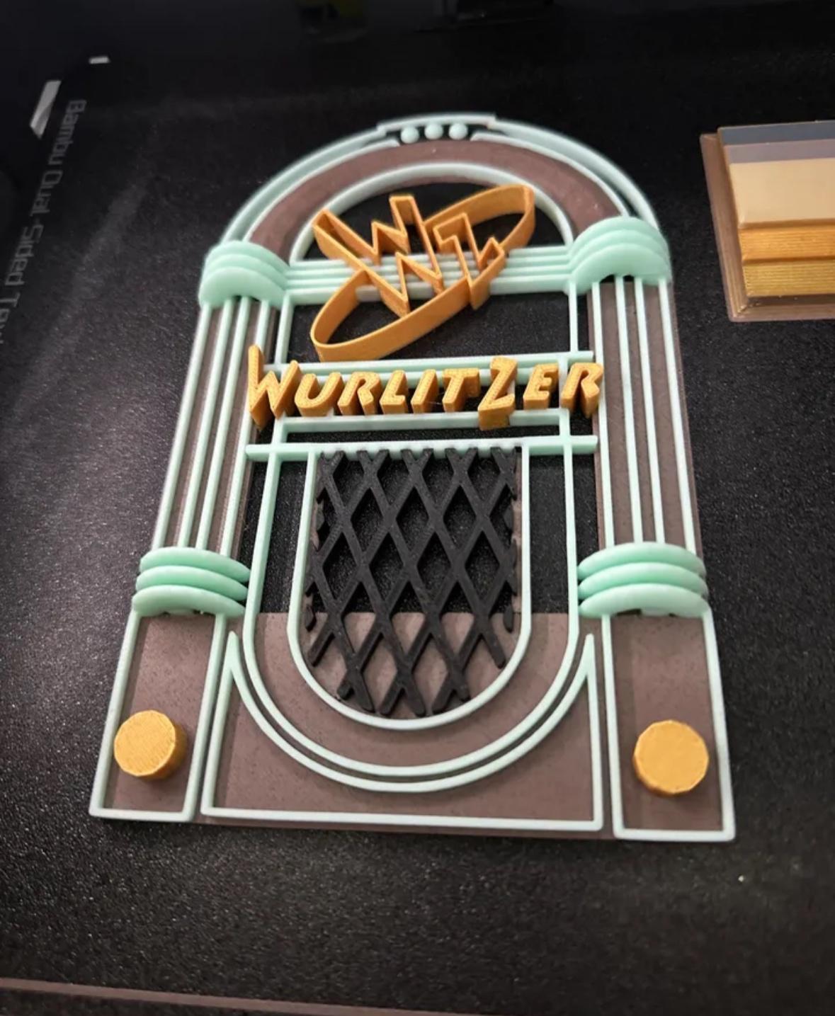 Vintage Jukebox cover for Google Home Mini & Amazon Echo Dot (experimental) - Had to print it in PrintBed PLA Mint - 3d model