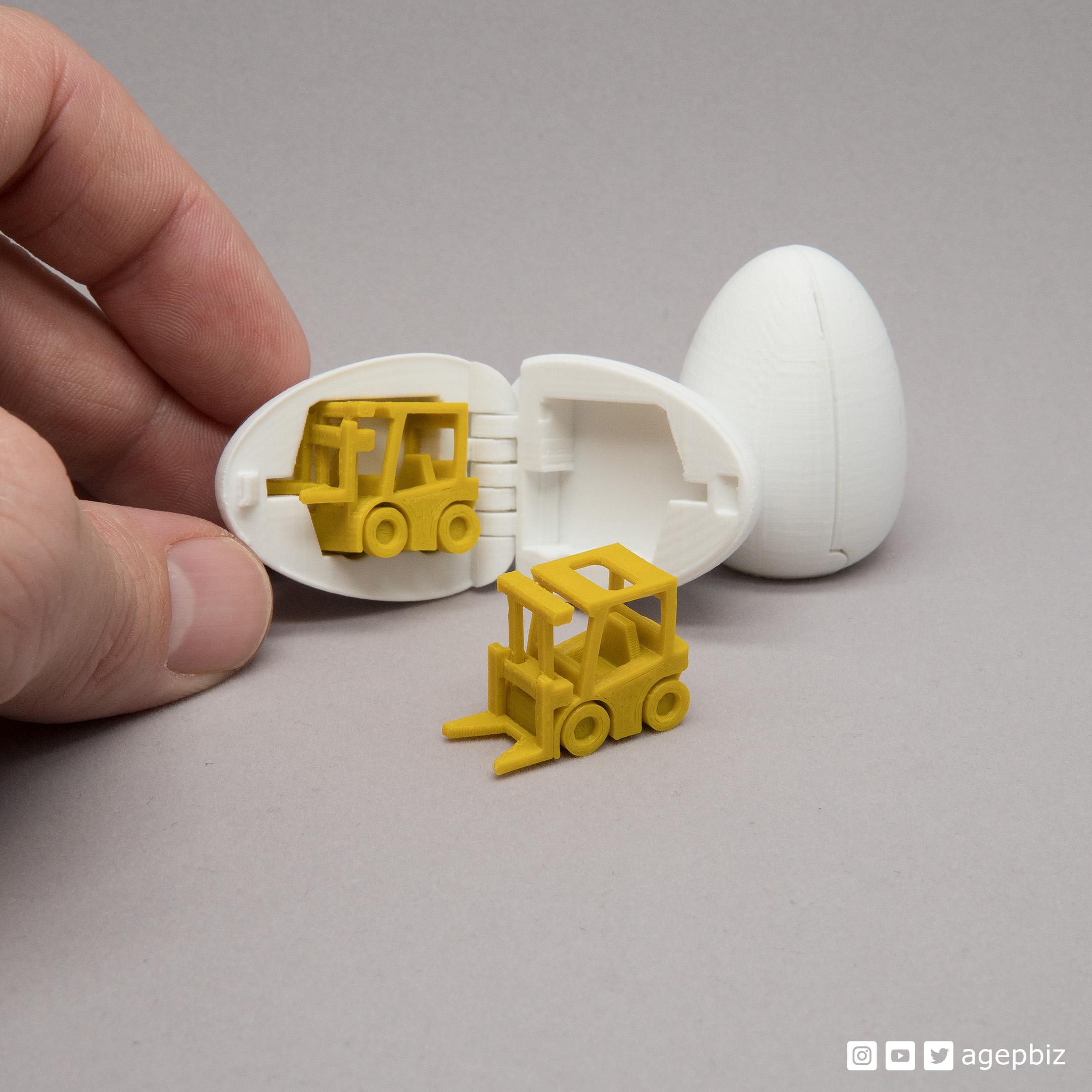 Surprise Egg #2 - Tiny Fork Lift 3d model